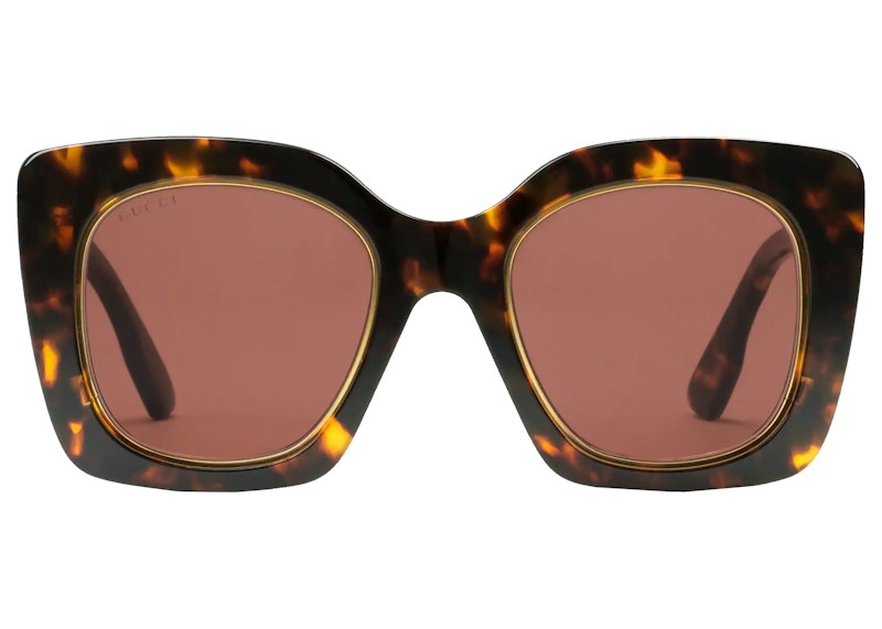 Gucci Oversize Square Frame Sunglasses Tortoiseshell (691323 J0744 2330)