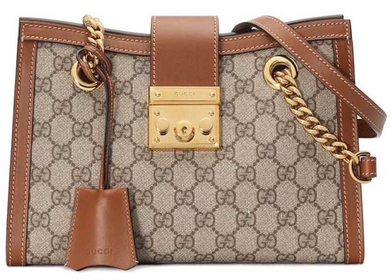 Gucci Padlock Tote Bruin