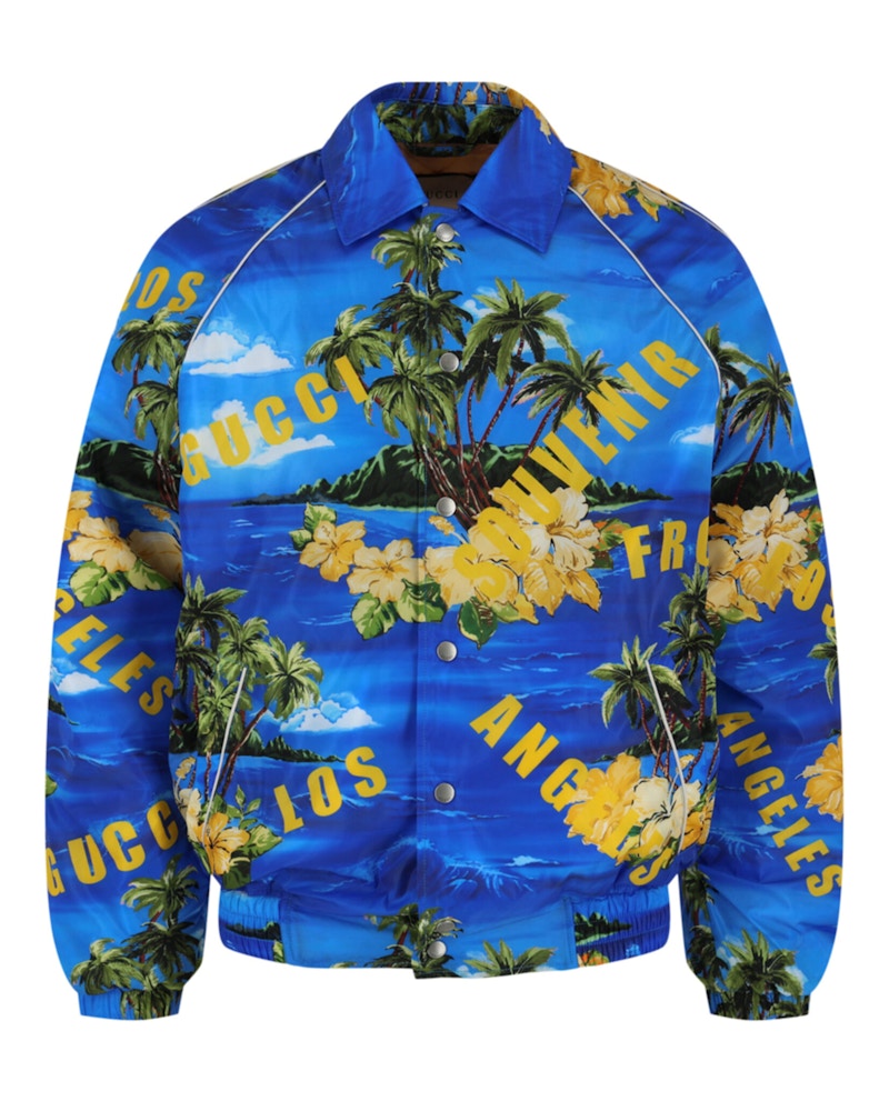 Gucci Printed Nylon Jacket Multi Multicolor
