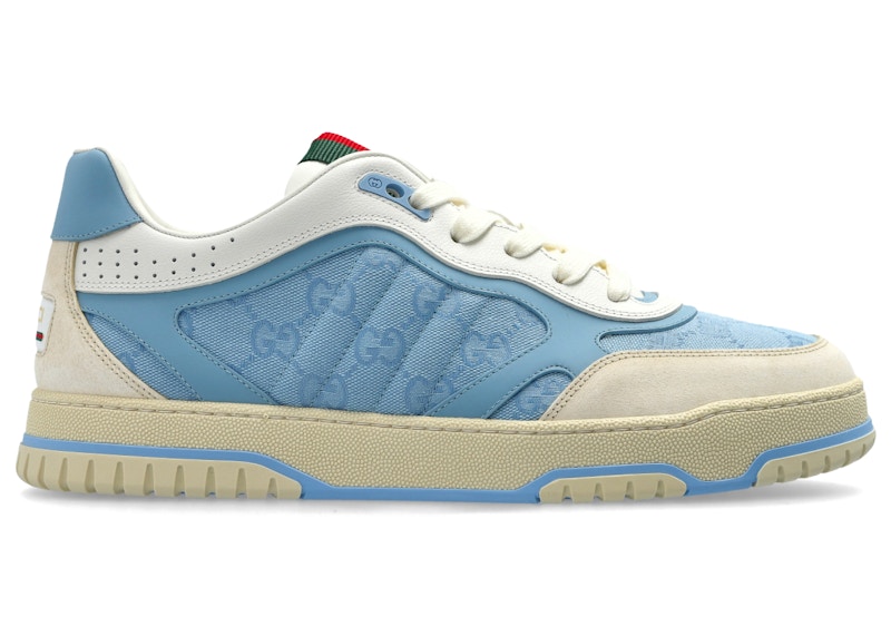 Gucci Re-Web Sneaker GG Canvas Light Ivory Blauw