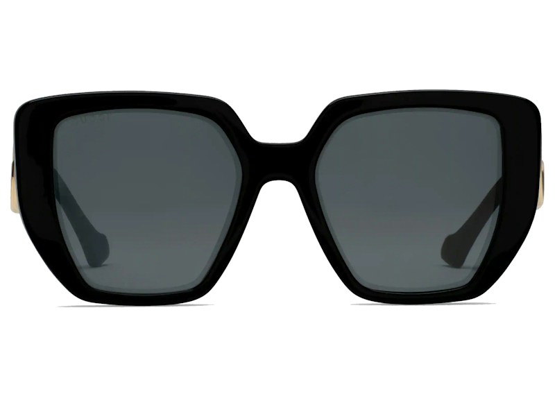 Gucci Rectangular Frame Sunglasses Zwart