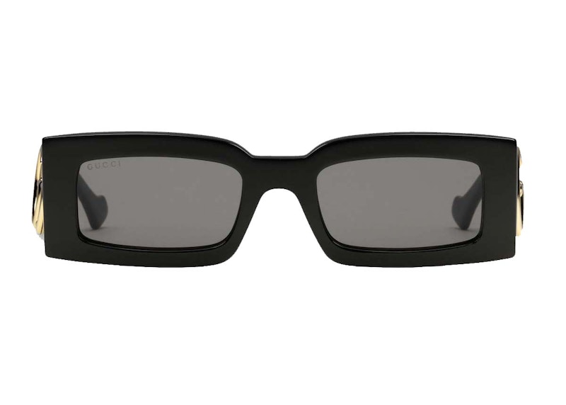 Gucci Rectangular Frame Sunglasses -tone Zwart