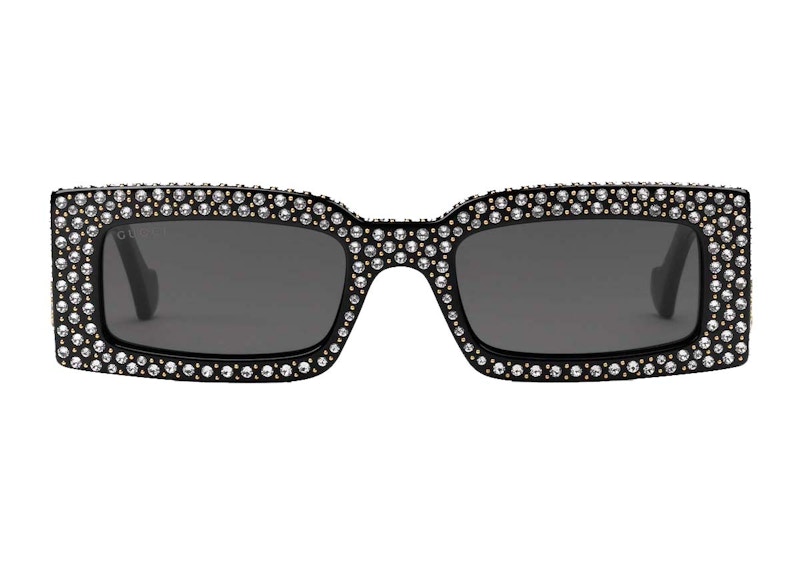 Gucci Rectangular Frame Sunglasses Zilver