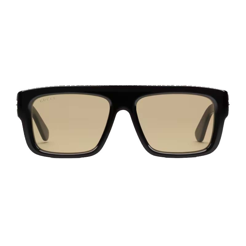 Gucci Rectangular Frame Sunglasses Zwart