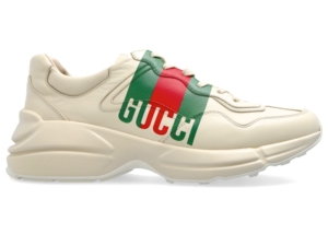Gucci Rhyton Gucci Web Ivory Wit