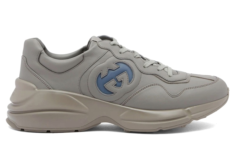 Gucci Rhyton Interlocking G Dusty Aqua Grijs