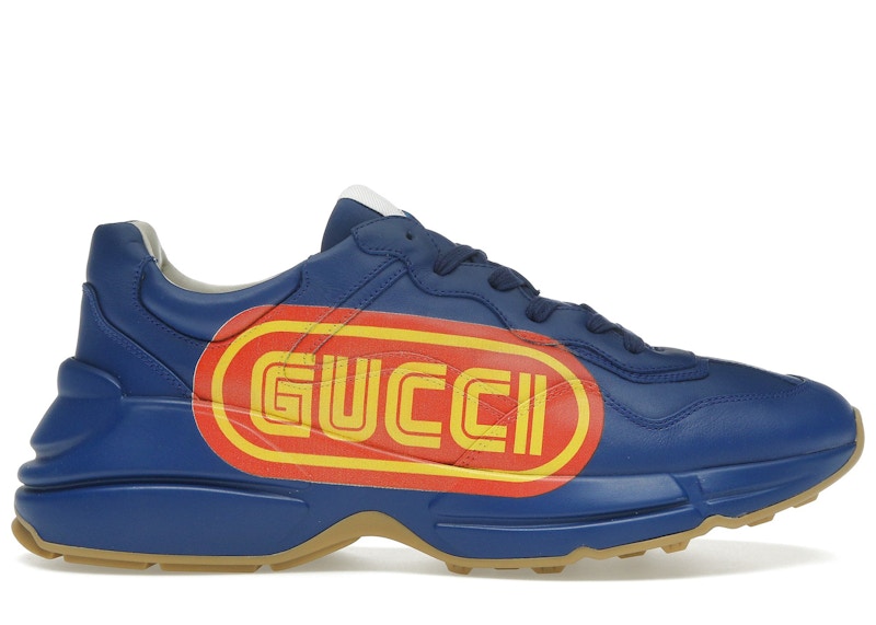 Gucci Rhyton Print Sneaker Blauw