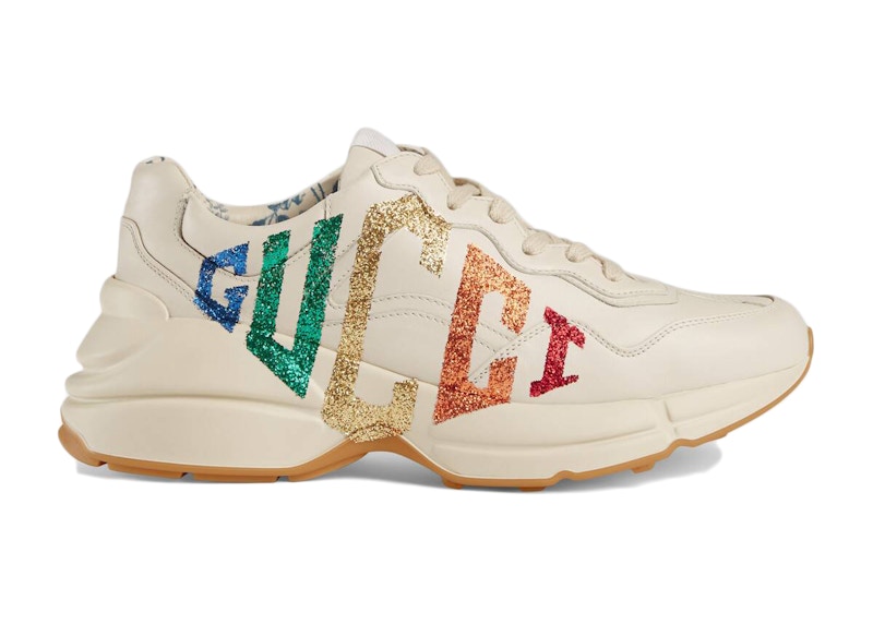 Gucci Rhyton Rainbow Glitter Wit
