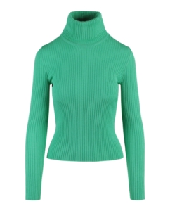Gucci Ribbed Turtleneck Sweater Groen