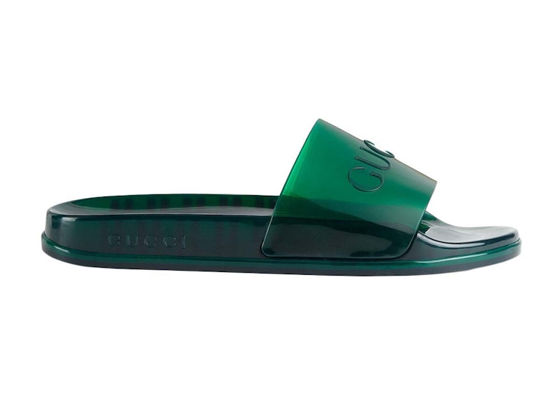 Gucci Rubber Slides Groen