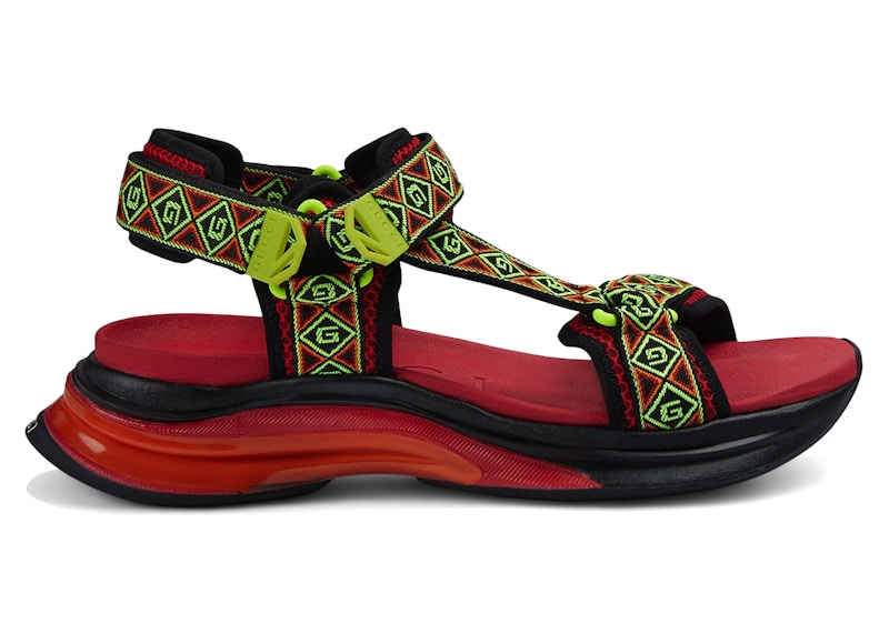 Gucci Run Sandal Multi Rood