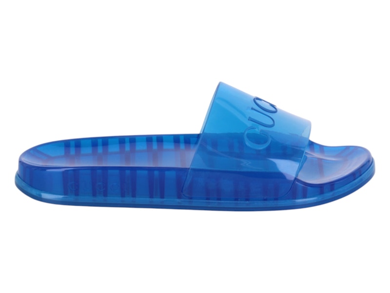 Gucci Slide Transparent Blauw
