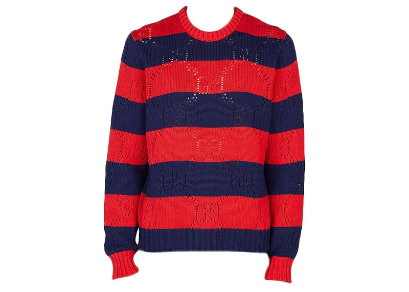 Gucci Striped Sweater Blauw