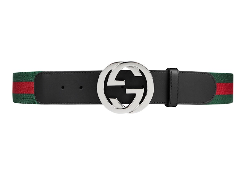 Gucci Web Belt with G Buckle Web Groen
