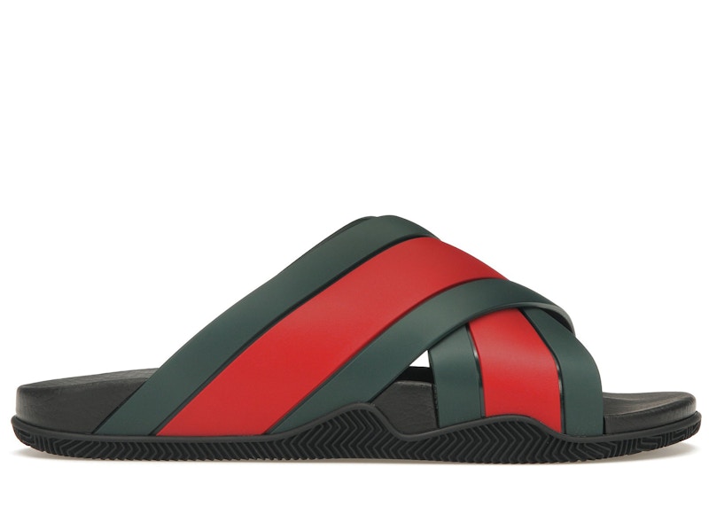 Gucci Web Slide Rubber Zwart