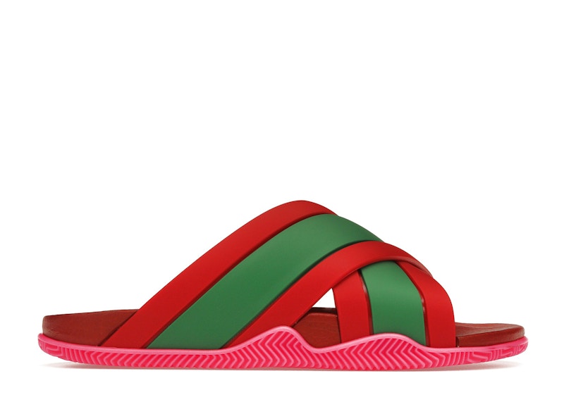 Gucci Web Slide Rubber Groen