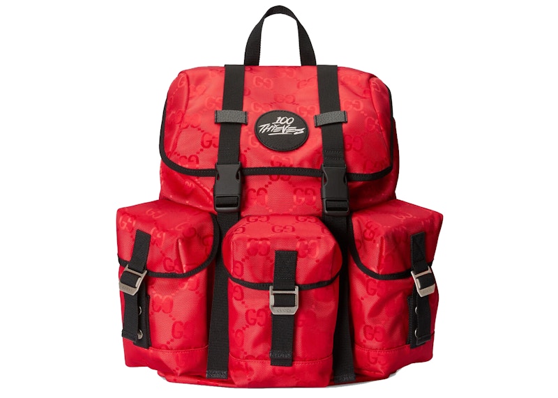 Gucci Off The Grid x 100 Thieves Backpack Rood
