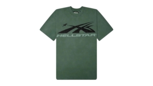 Hellstar Classic Logo Rhinestones Tee Groen