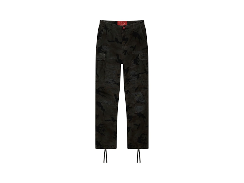 Hellstar Distressed Cargo Pants Zwart
