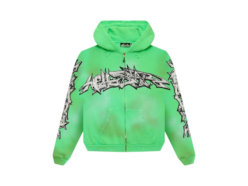 Hellstar Graffiti Zip-Up Groen