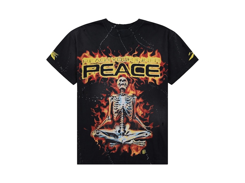 Hellstar Inner Peace Skeleton Tee Zwart