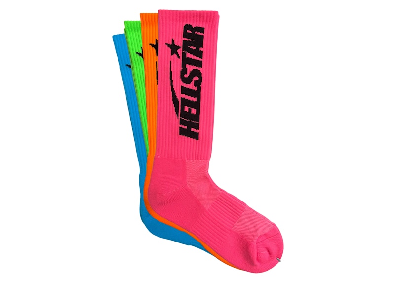 Hellstar Logo Socks Neon