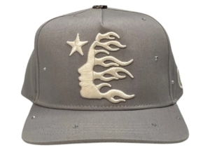 Hellstar OG Logo Rhinestone Cap Grijs