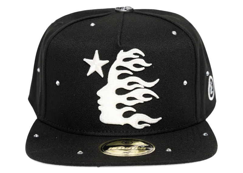 Hellstar OG Logo Rhinestones 59Fifty Fitted Hat Zwart