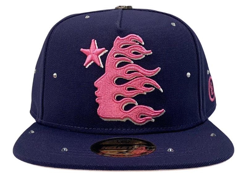 Hellstar OG Logo Rhinestones 59Fifty Fitted Hat Blauw