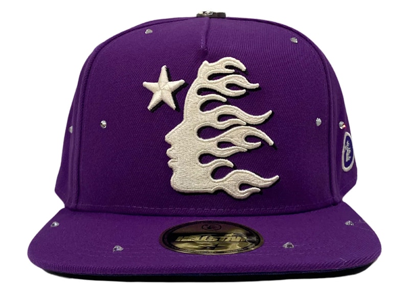 Hellstar OG Logo Rhinestones 59Fifty Fitted Hat Paars