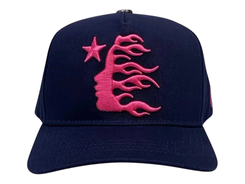 Hellstar OG Logo Snapback Hat Marineblauw
