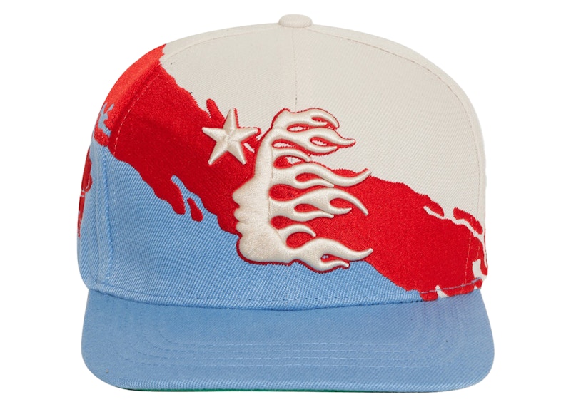 Hellstar Paintbrush Snapback Hat Blauw