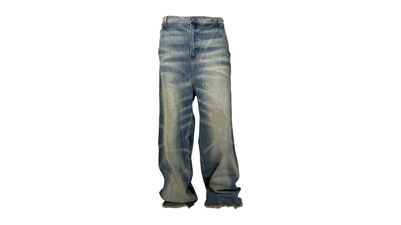 Hellstar Raw Edge Jeans Blauw