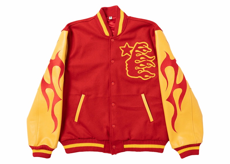 Hellstar Records Werewolf Letterman Jacket Rood
