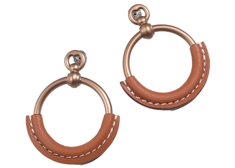 Hermes Earrings Small Model Loop Goud