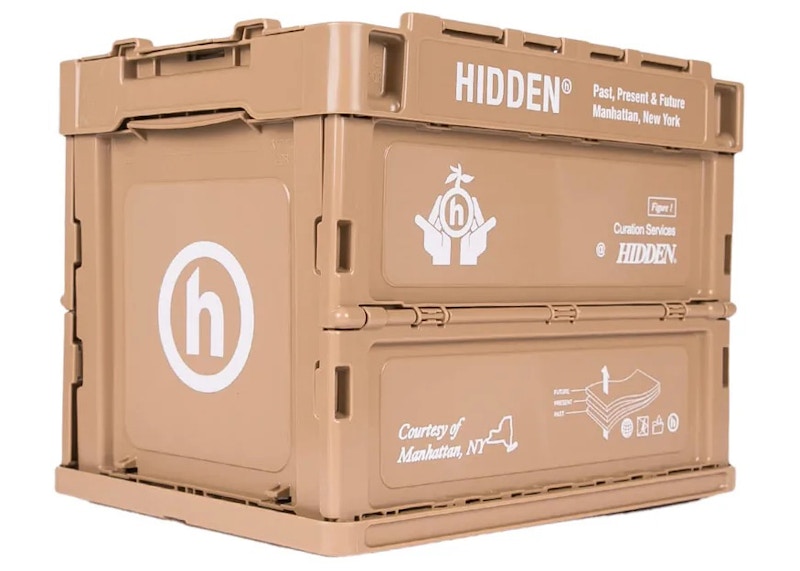 Hidden NY Stackable Mini Crate Tan