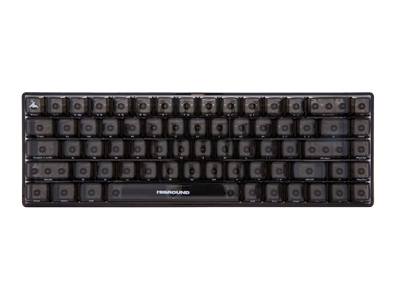 Higround Clear Crystal Obsidian Keyboard