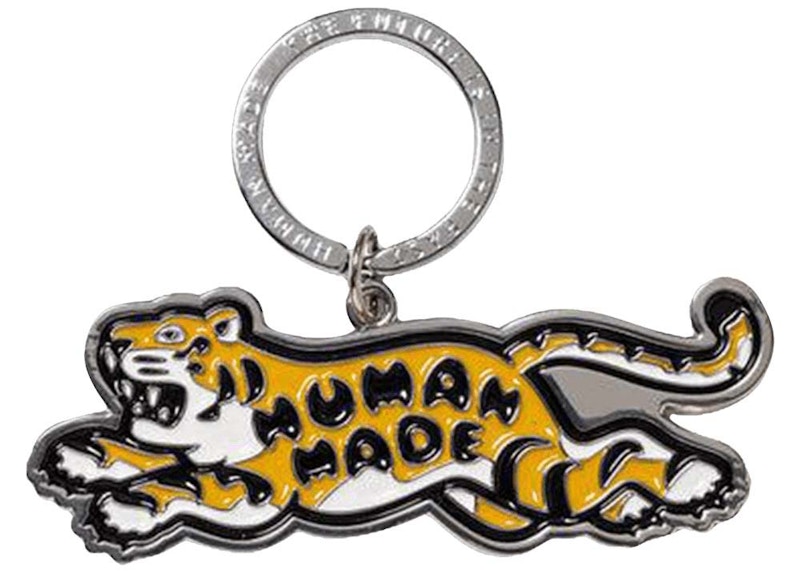 Human Made Animal #1 Tiger Keychain Zilver