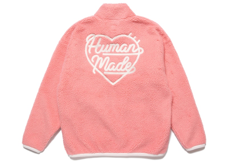 Human Made Boa Fleece Pullover Roze