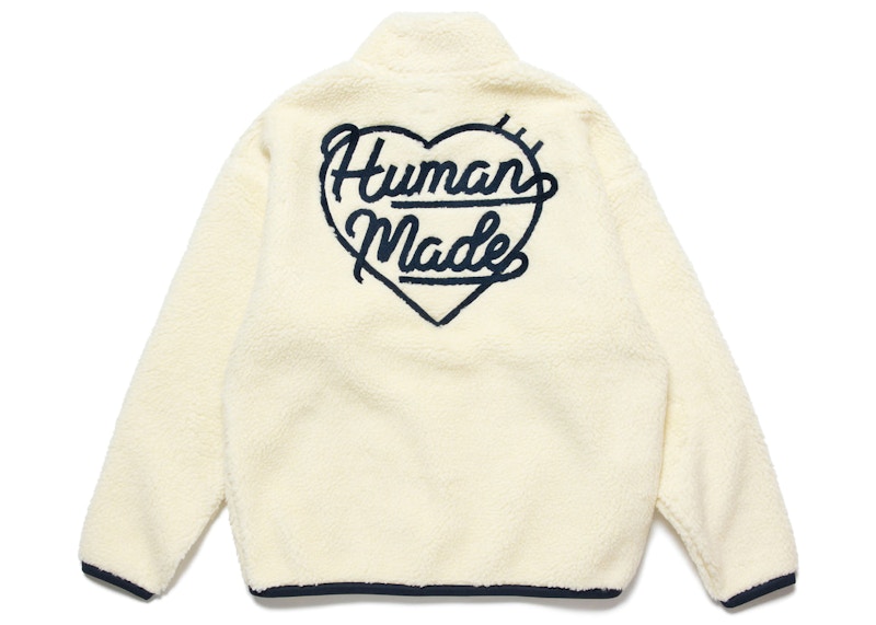 Human Made Boa Fleece Pullover Wit