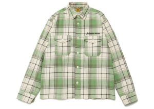 Human Made Checked Overshirt Groen