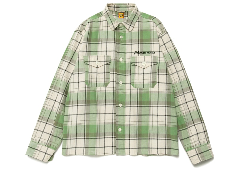 Human Made Checked Overshirt Groen
