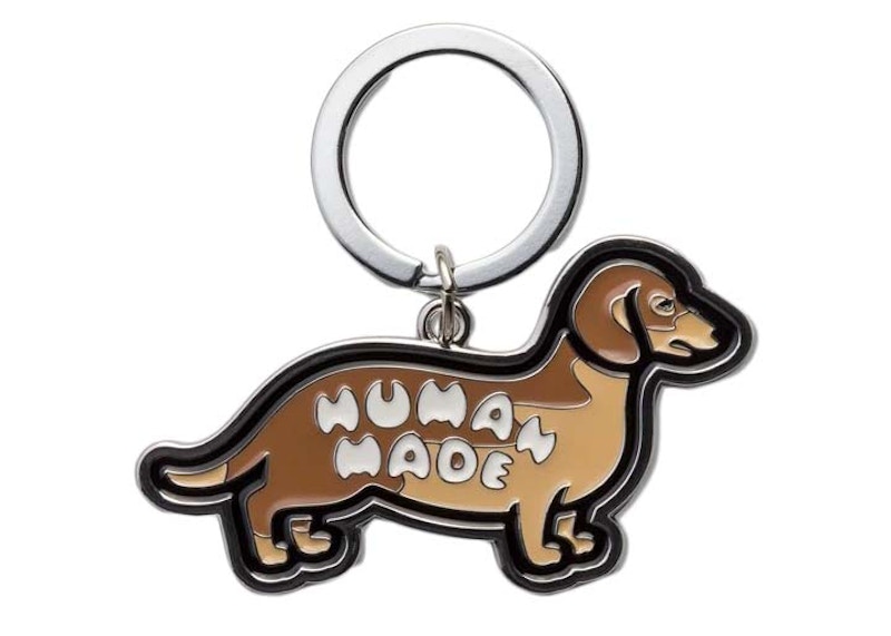 Human Made Dachs Keyring Zilver