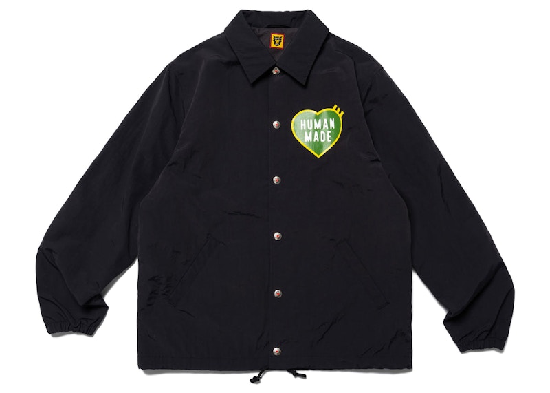 Human Made Heart Logo Coach Jacket Zwart