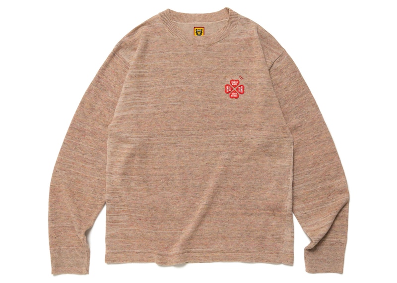 Human Made Linen Blend Knit Sweater Roze