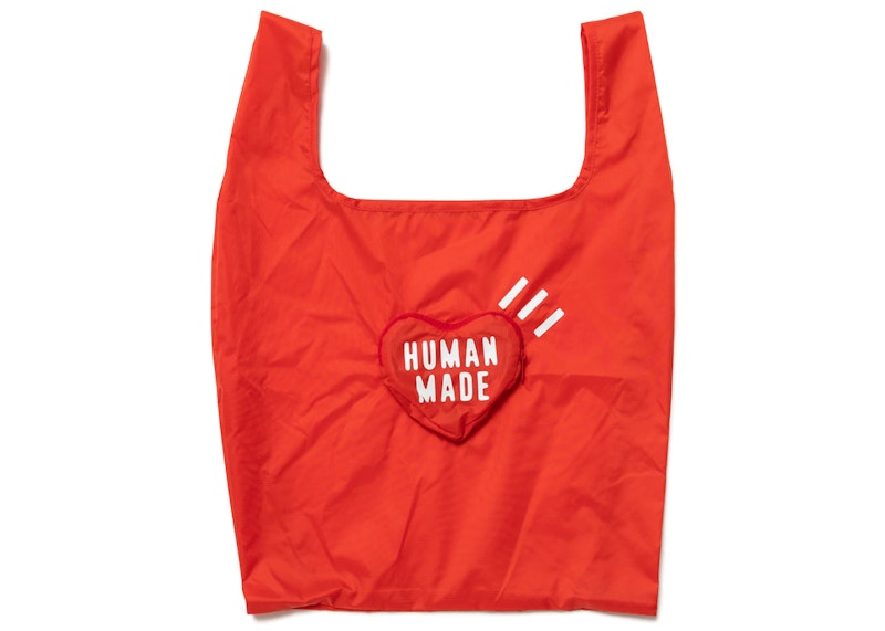 Human Made Packable Nylon Tote Bag Rood