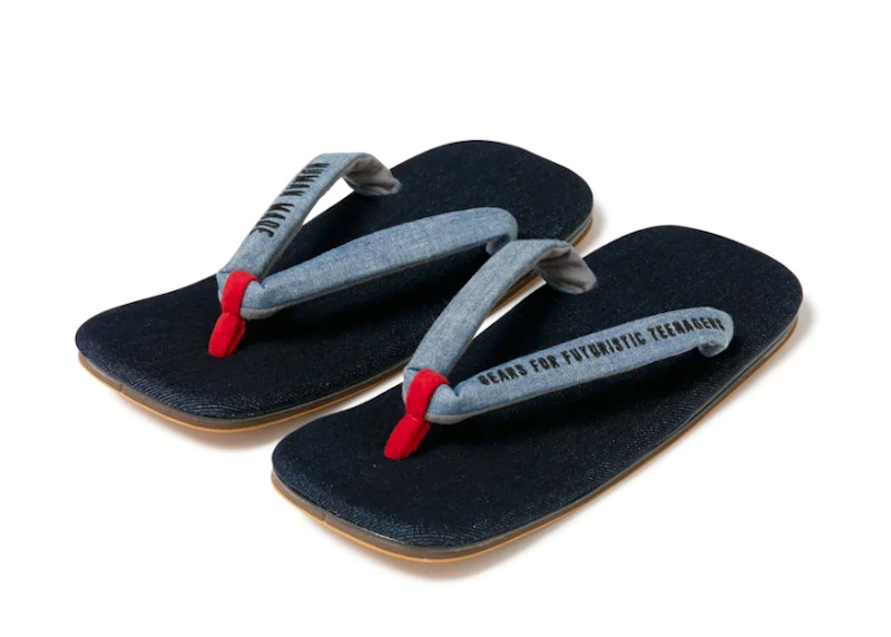 Human Made Paper Sandals Marineblauw