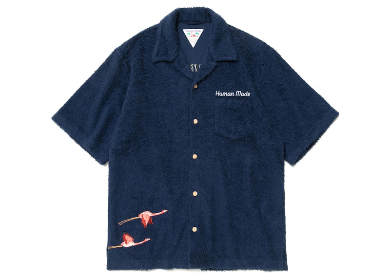 Human Made Pile Shirt Blauw