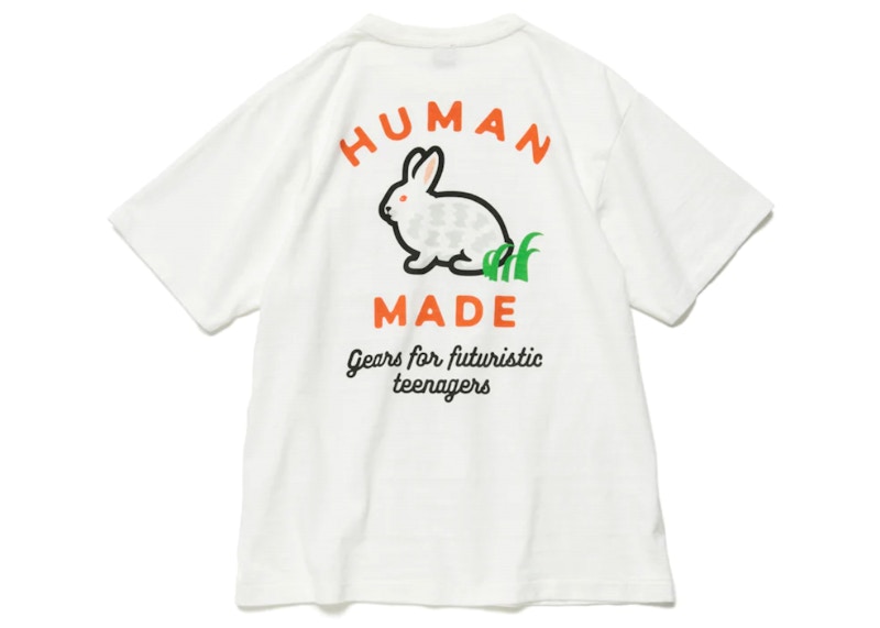 Human Made Pocket Rabbit #2 T-Shirt Wit