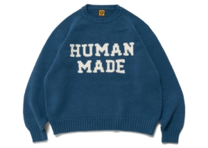 Human Made Rabbit Raglan Knit Sweater Blauw